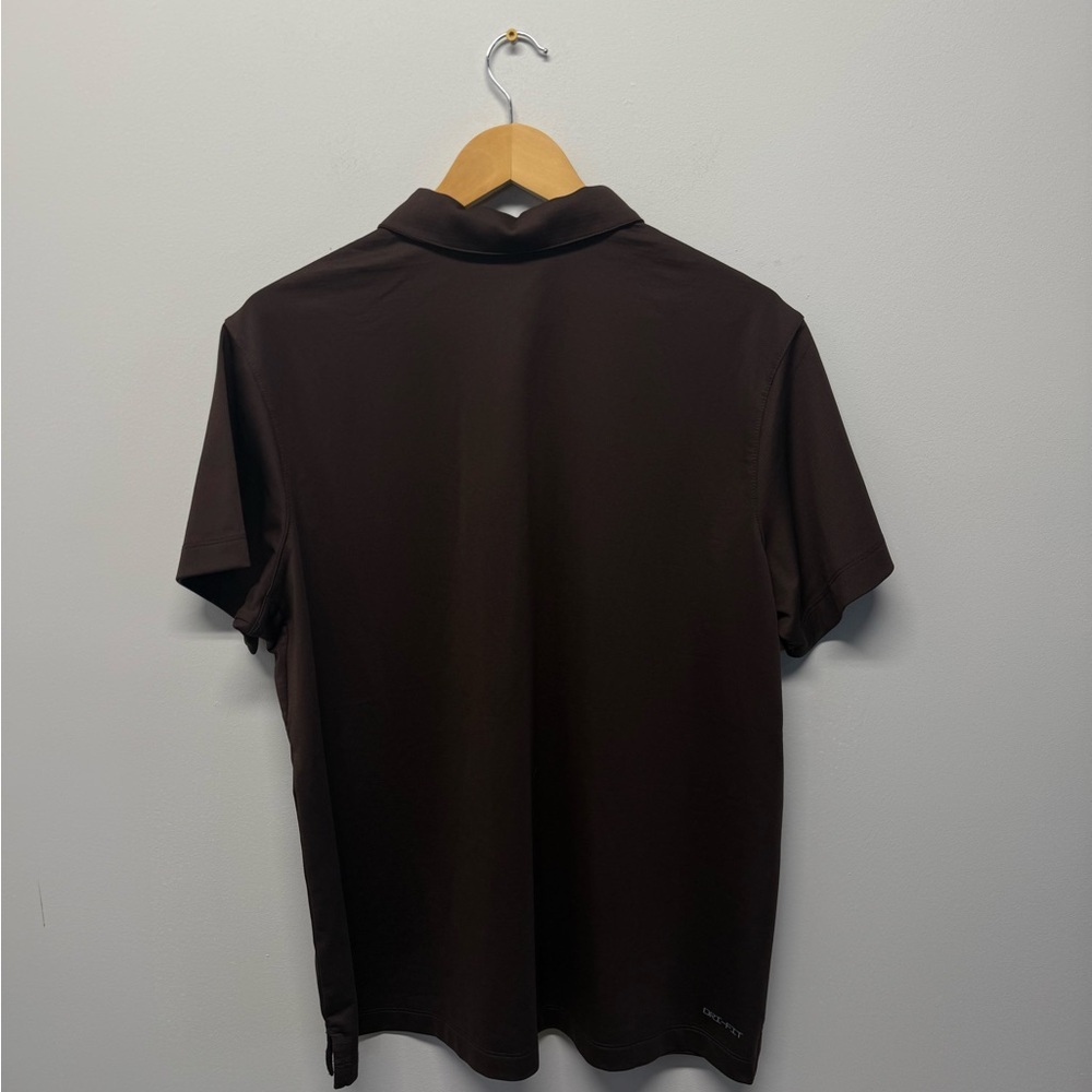 Nike Dri-Fit Brown Polo Shirt Men’s XL Golf Active - Picture 3 of 9
